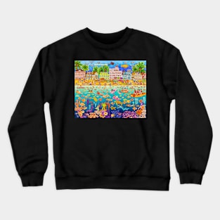 tropical swim beach party Crewneck Sweatshirt